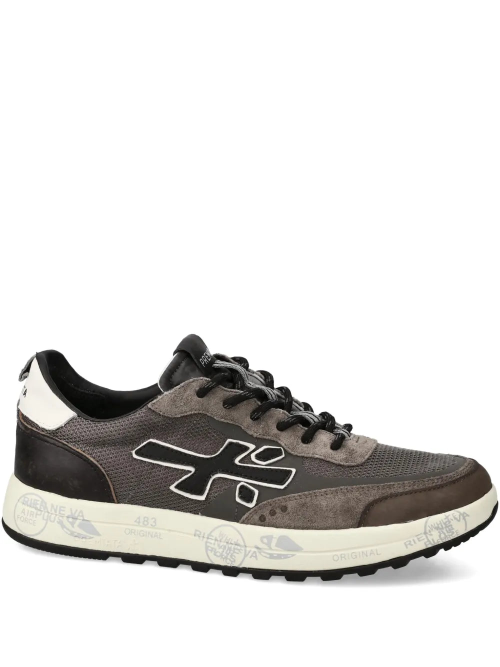Premiata Nous 7725 Suede-Panel Sneakers