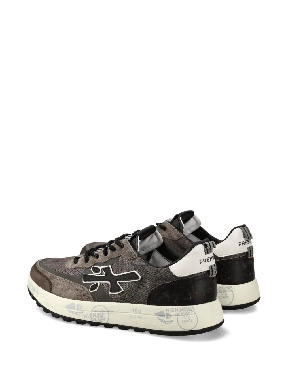 Premiata Nous 7725 Suede-Panel Sneakers