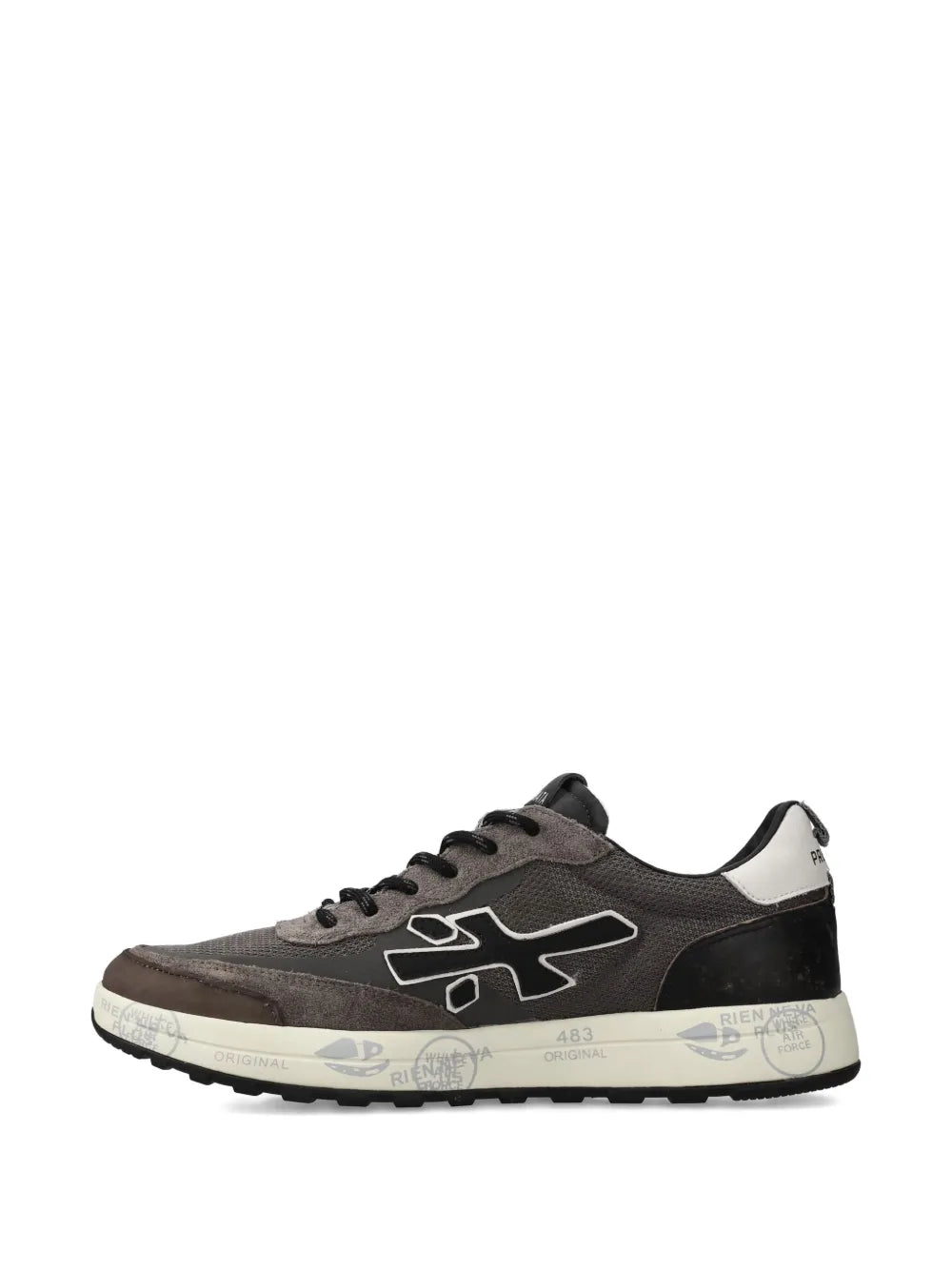 Premiata Nous 7725 Suede-Panel Sneakers