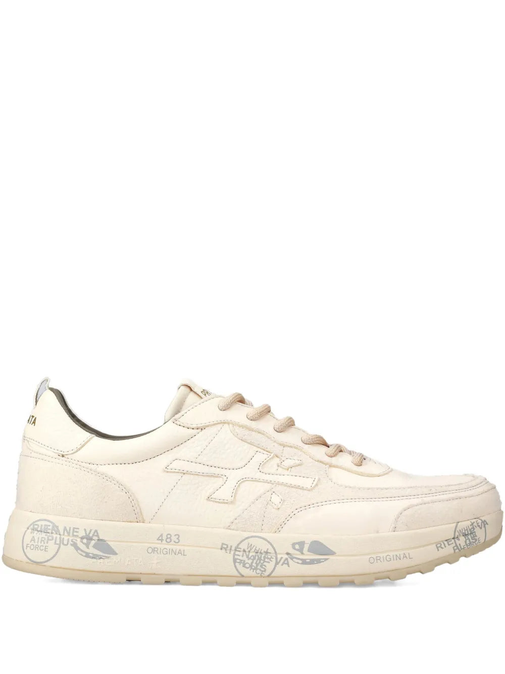 Premiata Nous 7733 Logo-Stamped Leather Sneakers