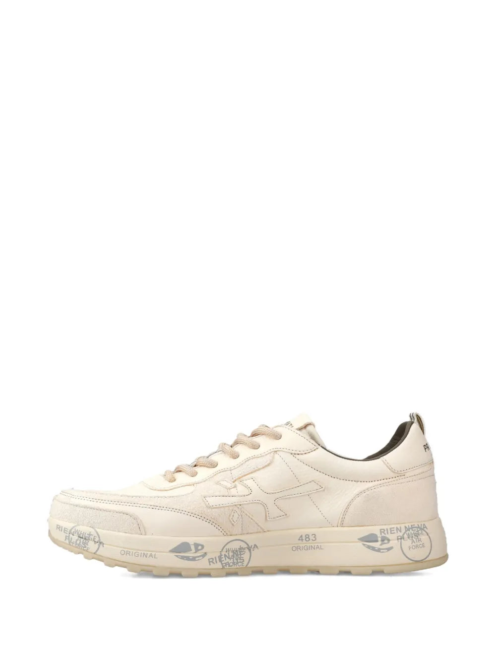 Premiata Nous 7733 Logo-Stamped Leather Sneakers