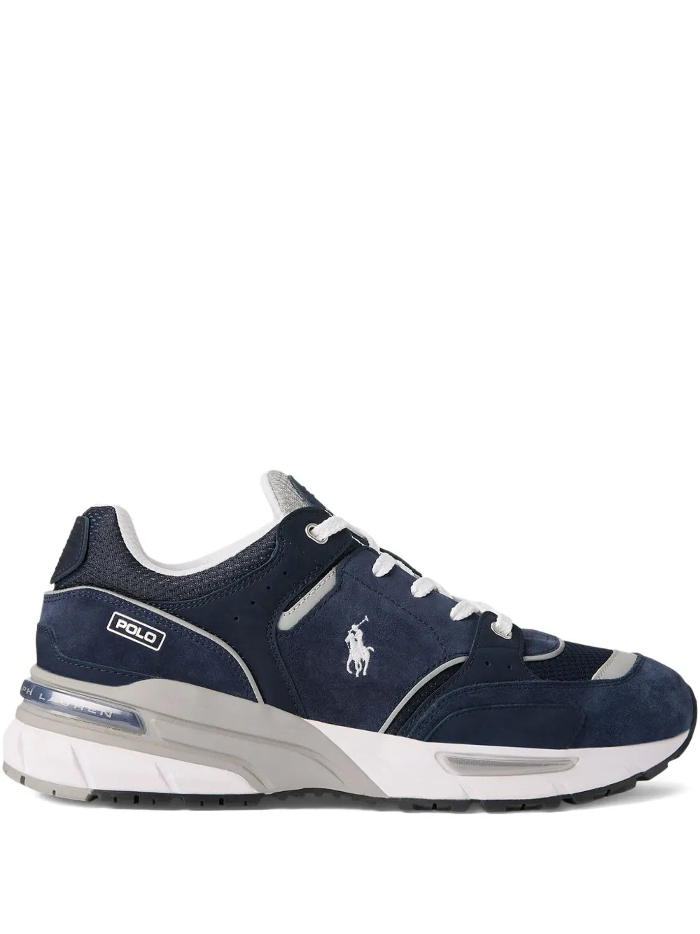 Polo Ralph Lauren Suede-Panelled Mesh Sneakers