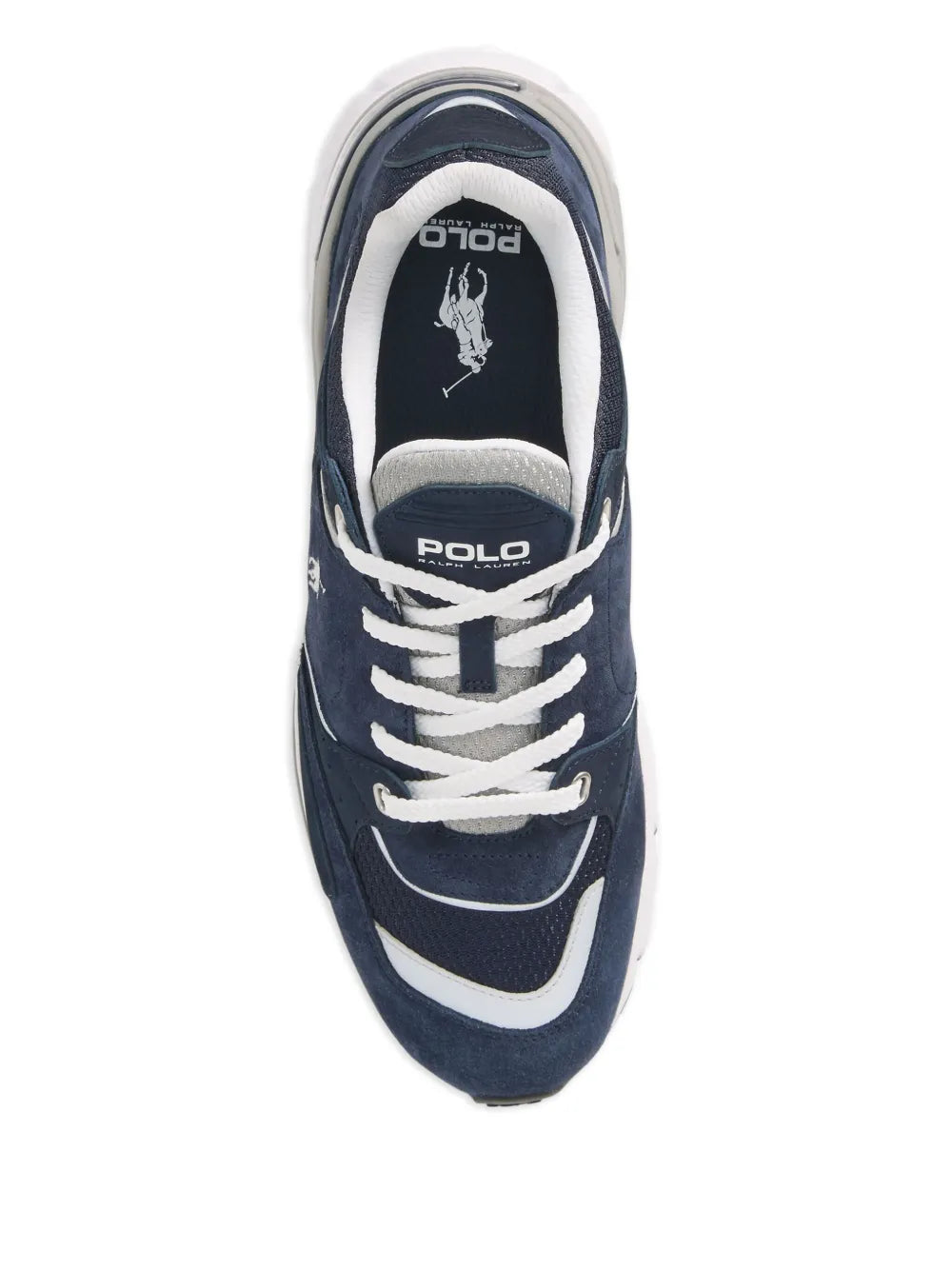 Polo Ralph Lauren Suede-Panelled Mesh Sneakers
