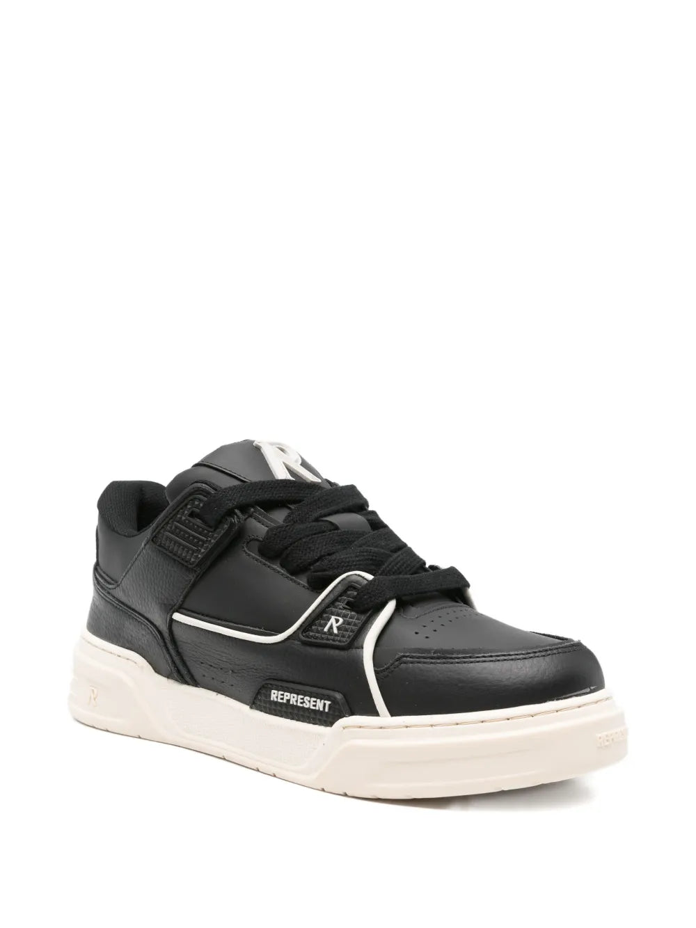 Represent Leather Panelled Low-Tops Sneakers