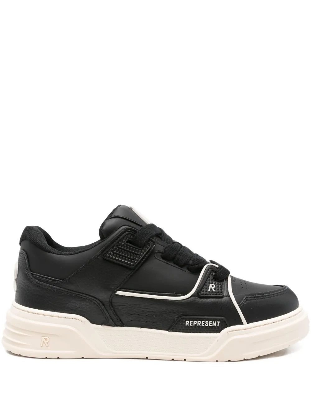 Represent Leather Panelled Low-Tops Sneakers