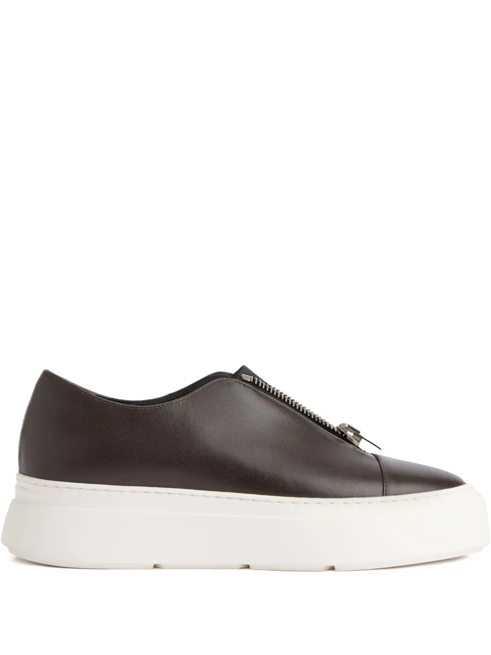 Giuseppe Zanotti Mike Elastic Leather Zipper Slip-Ons
