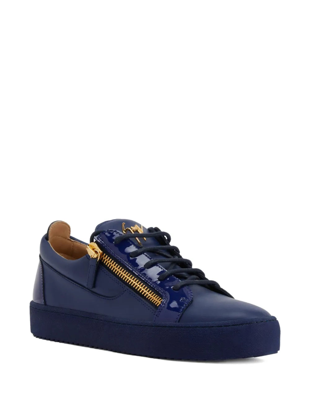 Giuseppe Zanotti Frankie Glossy-Leather Sneakers
