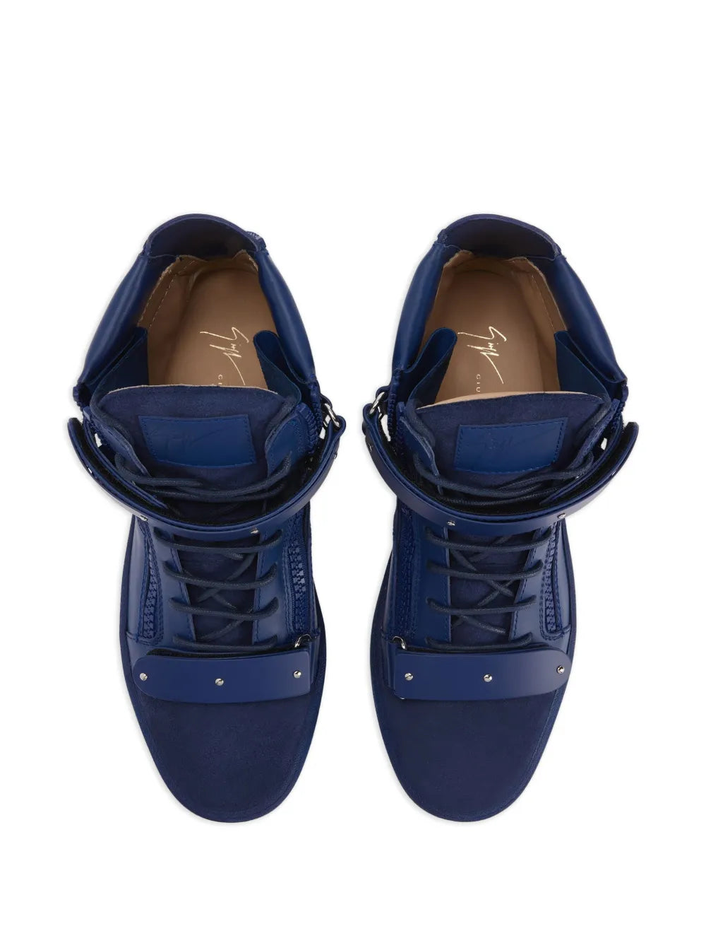 Giuseppe Zanotti Coby Matt Lace-Up Hi-Tops Sneakers