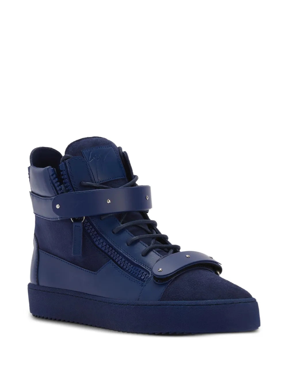 Giuseppe Zanotti Coby Matt Lace-Up Hi-Tops Sneakers