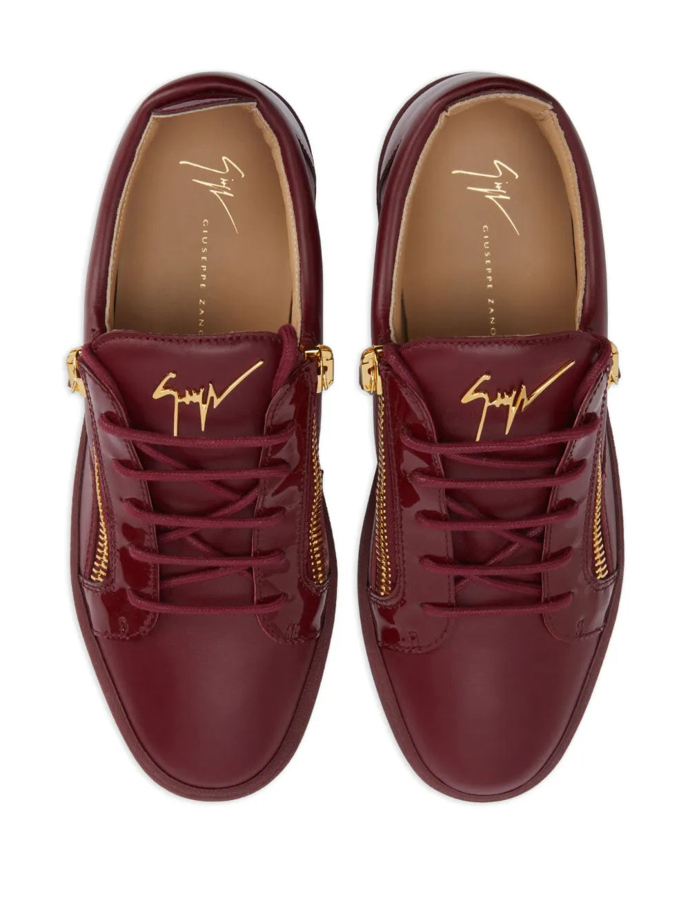Giuseppe Zanotti Frankie Glossy-Leather Sneakers