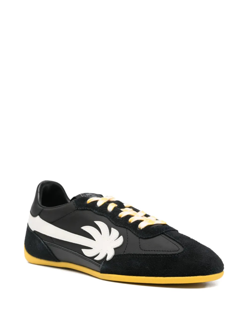 Palm Angels Pa 5 Palm-Tree Leather Sneakers