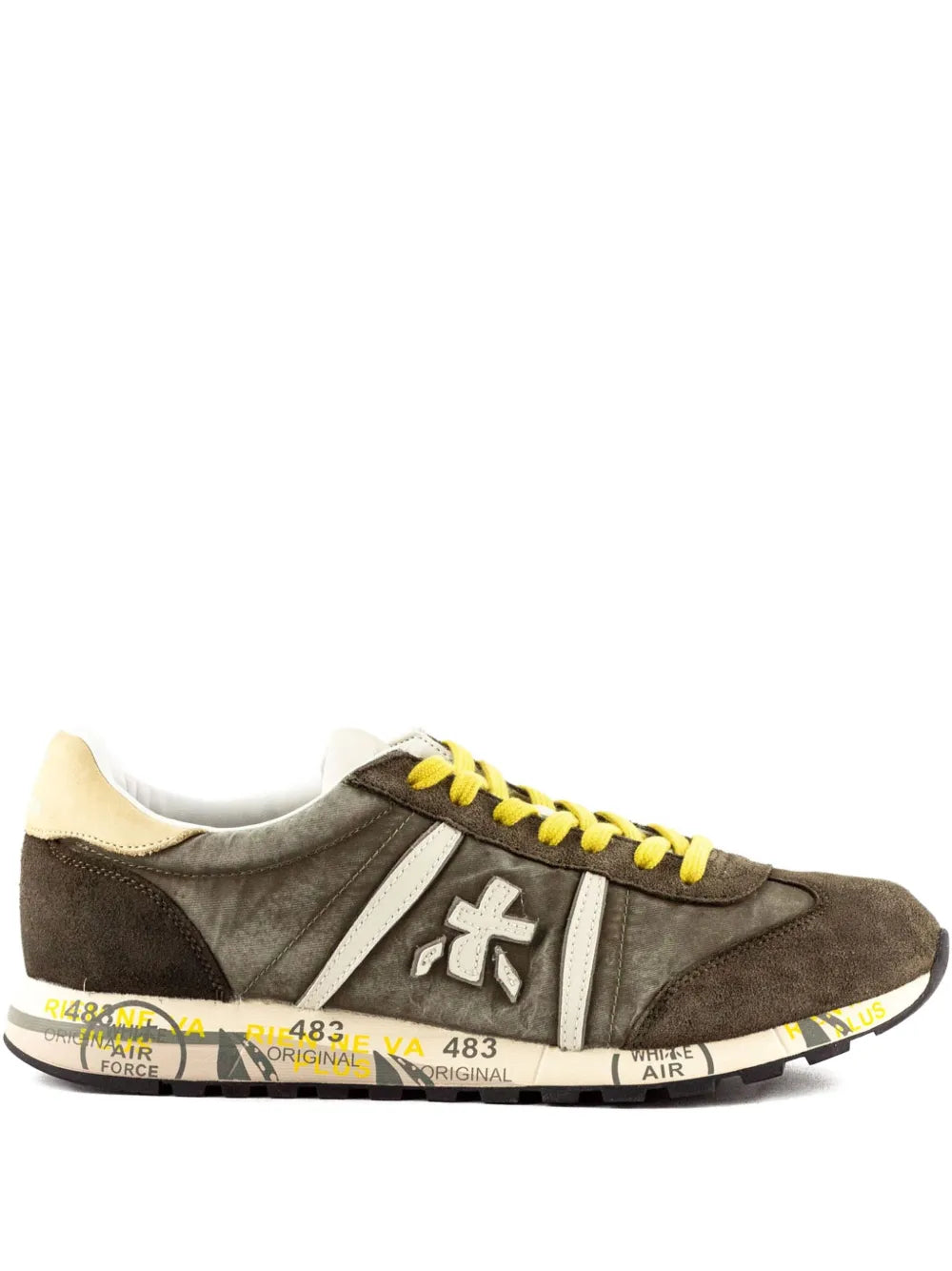 Premiata Lucy Leather-Stripe Sneakers