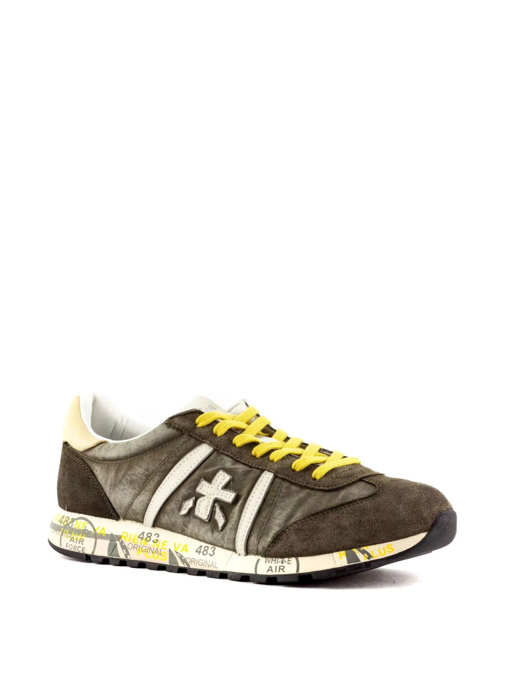 Premiata Lucy Leather-Stripe Sneakers