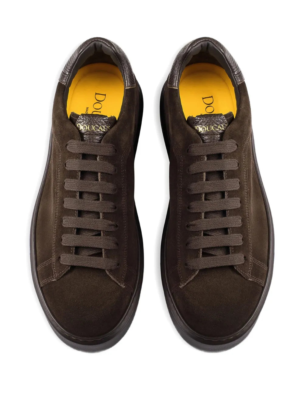 Doucal'S Lace-Up Suede-Leather Sneakers