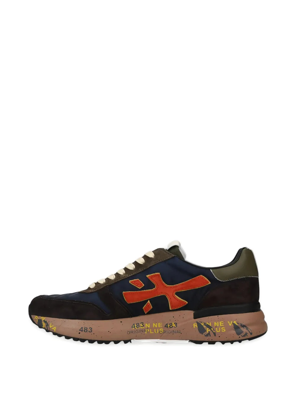 Premiata Mick Suede-Panelled Logo Sneakers
