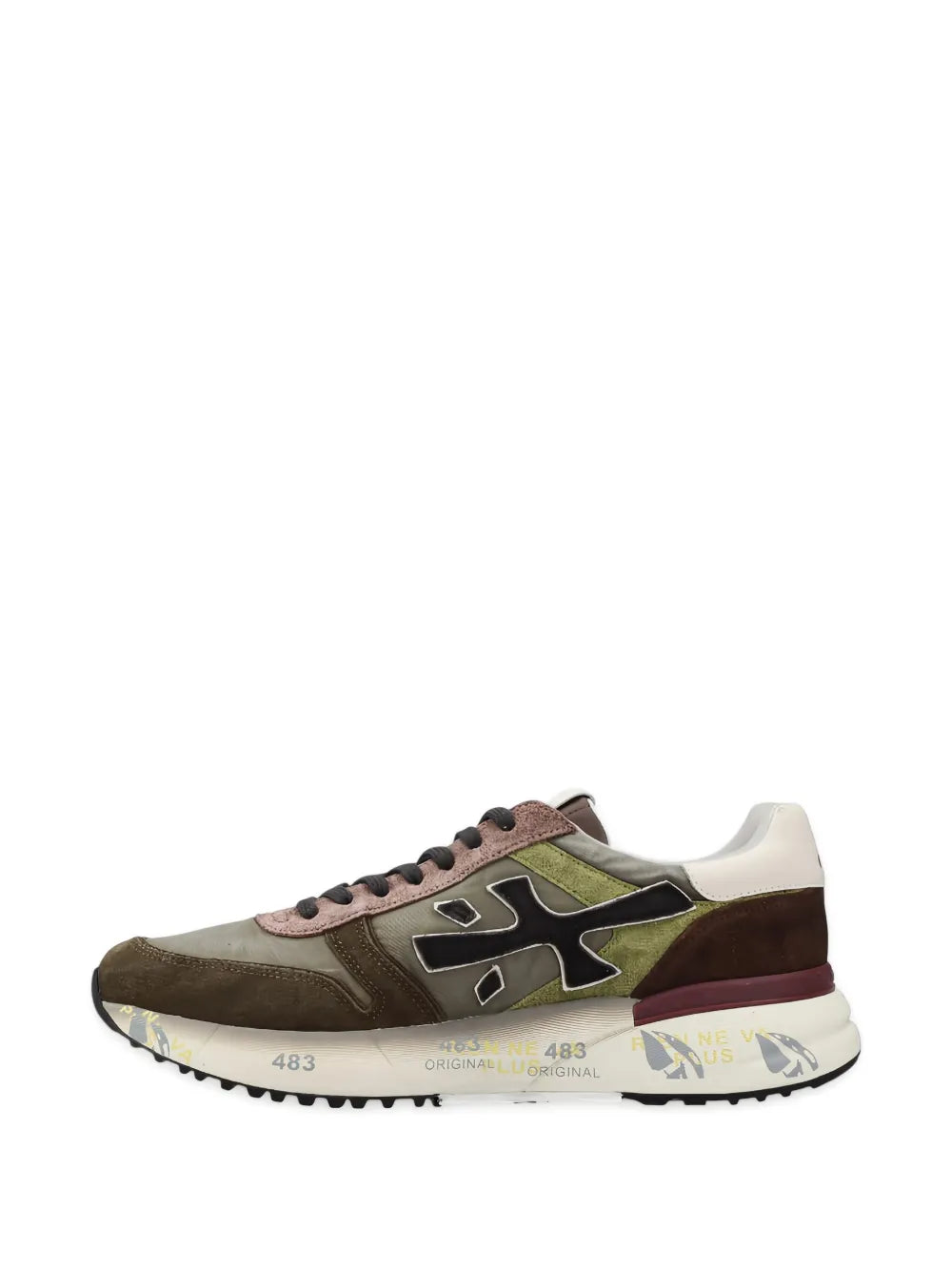 Premiata Mick Suede Leather Panel Sneakers