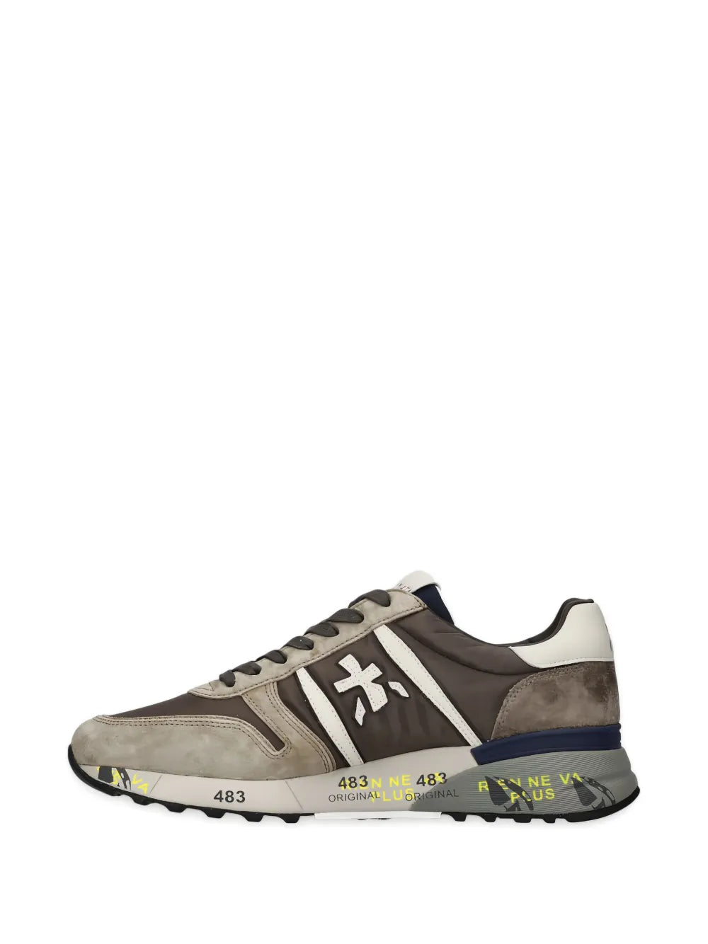 Premiata Lander Cross-Detail Suede Sneakers