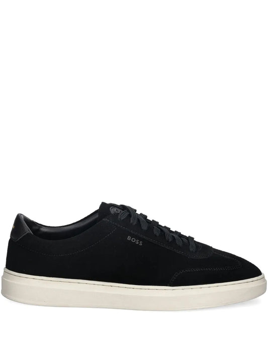 Boss Suede Panelled Sneakers
