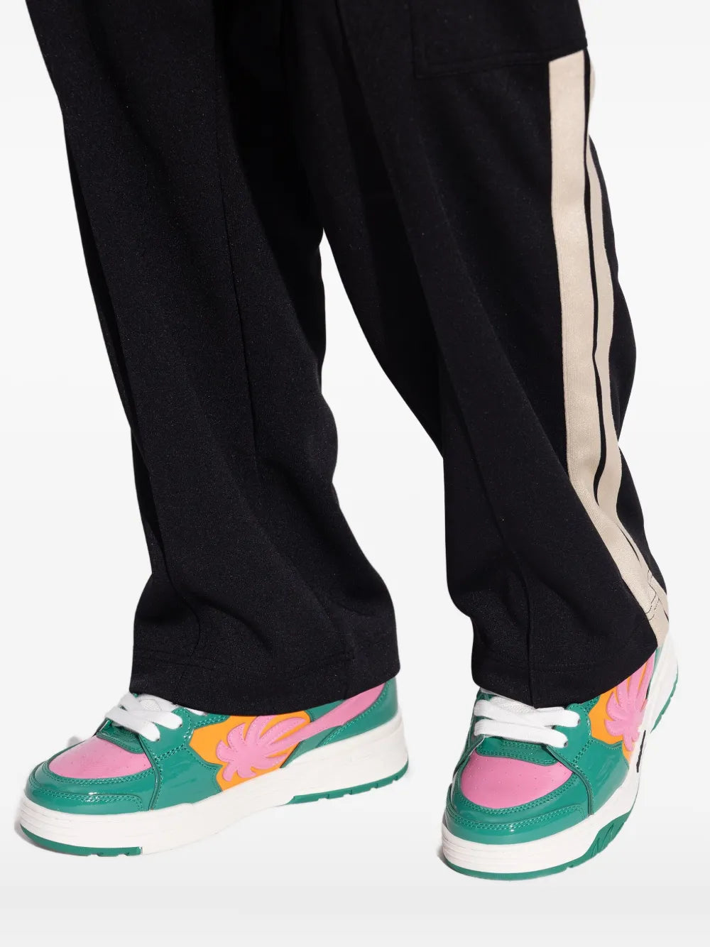 Palm Angels Palm Tree Leather Sneakers