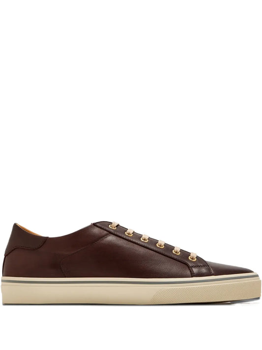 Brunello Cucinelli Lace-Up Leather Sneakers