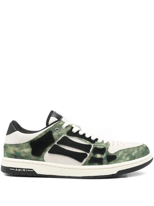 Amiri Camo Skel Lace-Up Sneakers