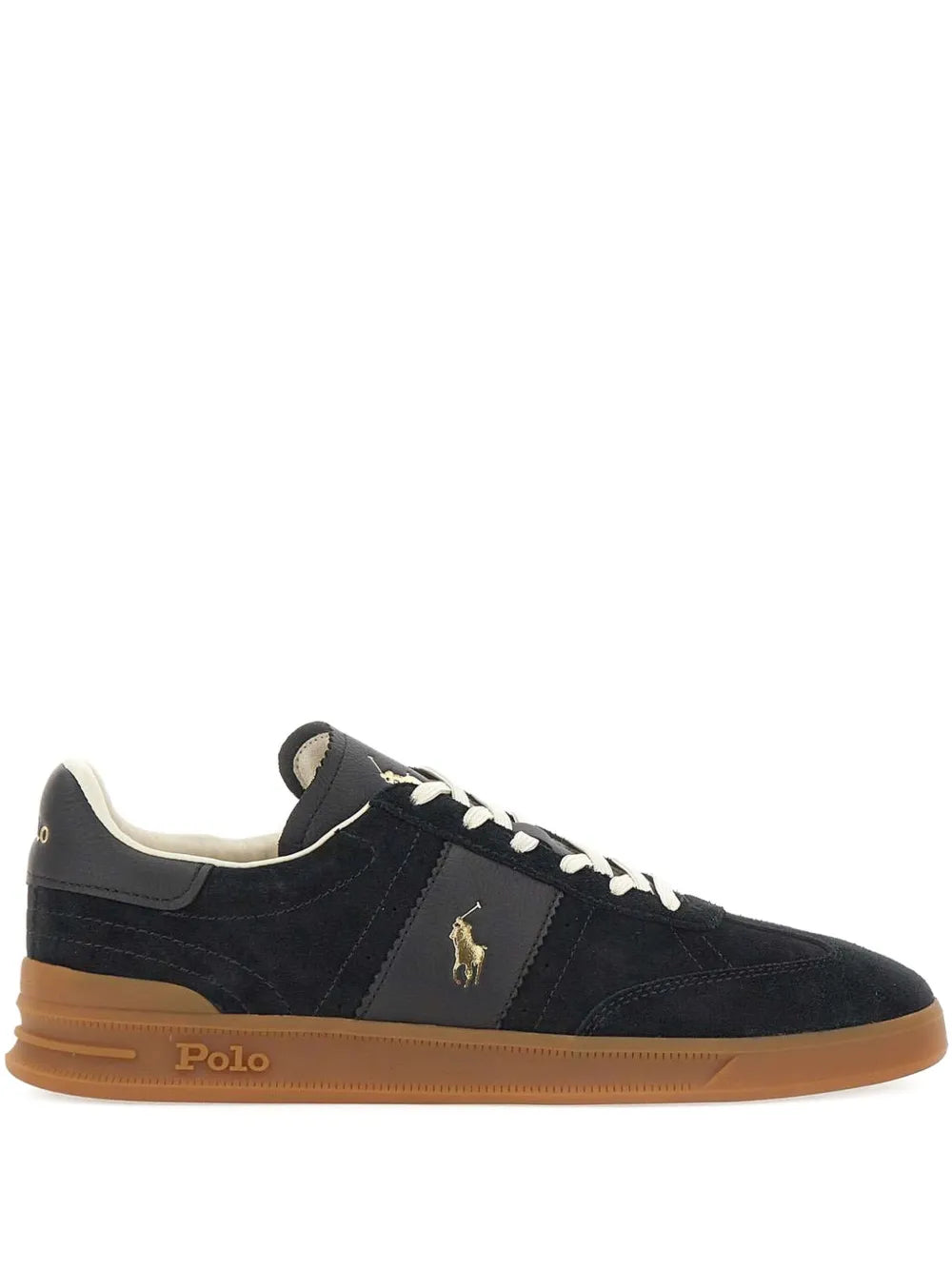Polo Ralph Lauren Logo-Detail Leather Sneakers