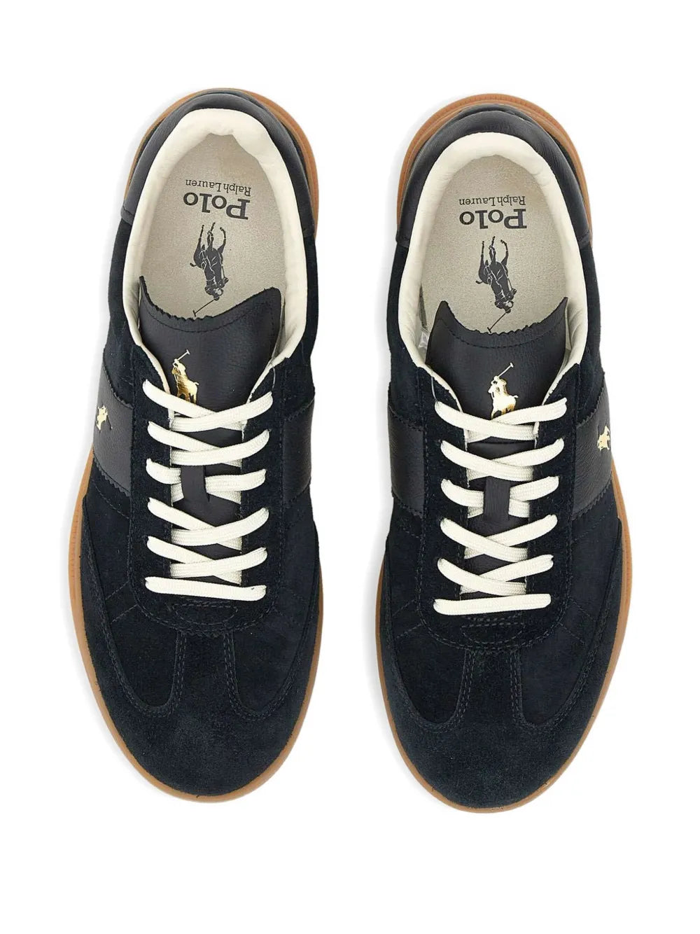 Polo Ralph Lauren Logo-Detail Leather Sneakers