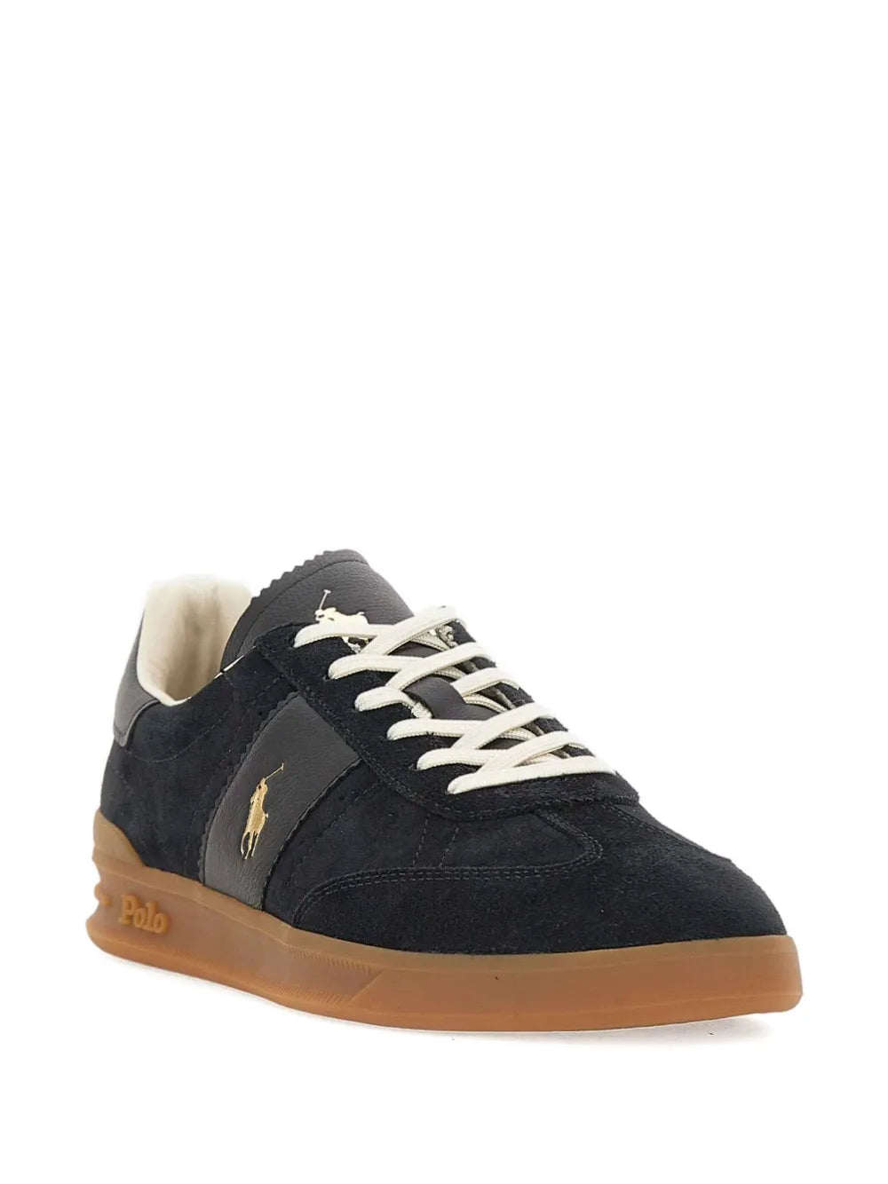 Polo Ralph Lauren Logo-Detail Leather Sneakers