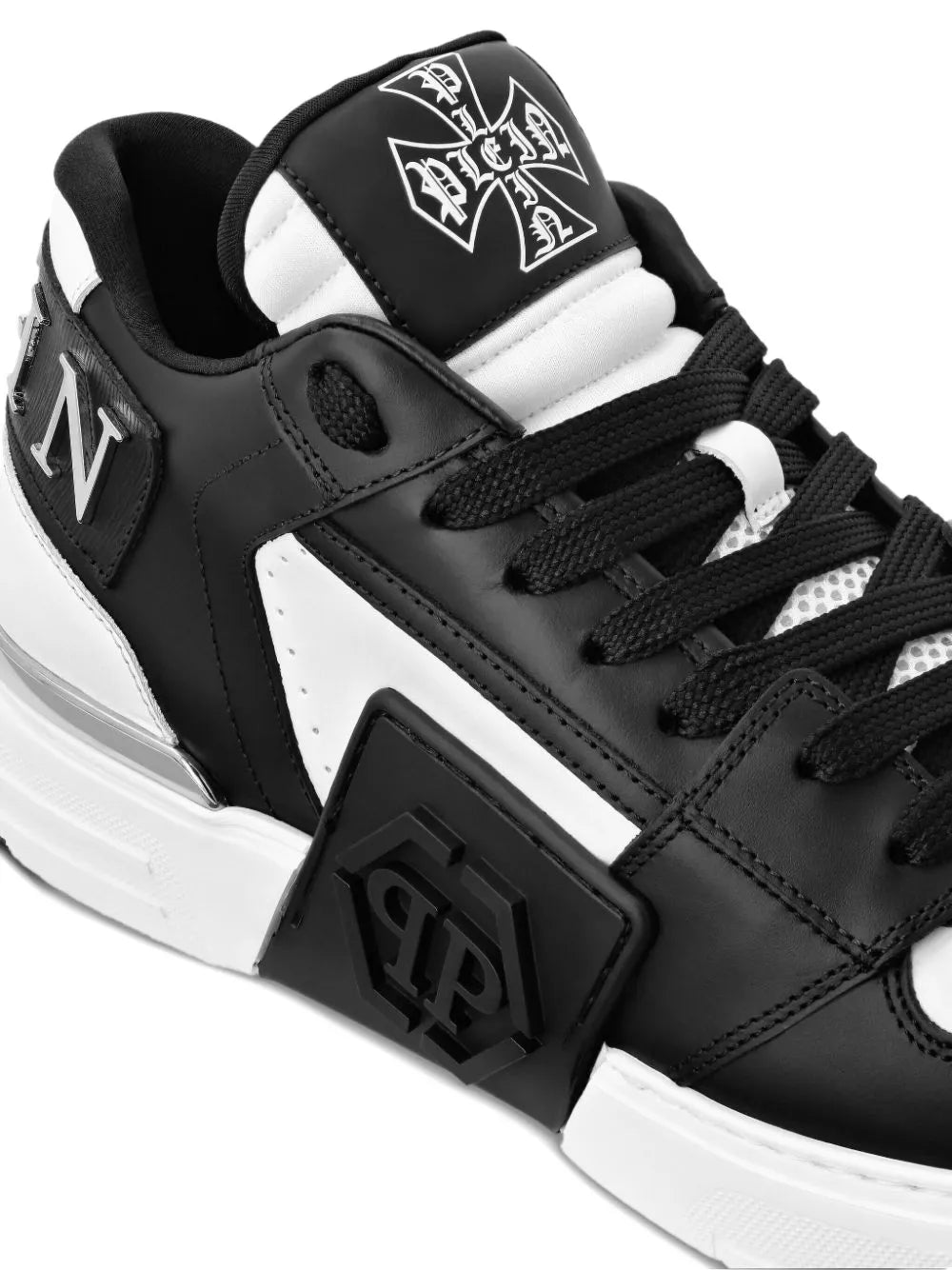 Philipp Plein Phantom Kicks Leather Sneakers