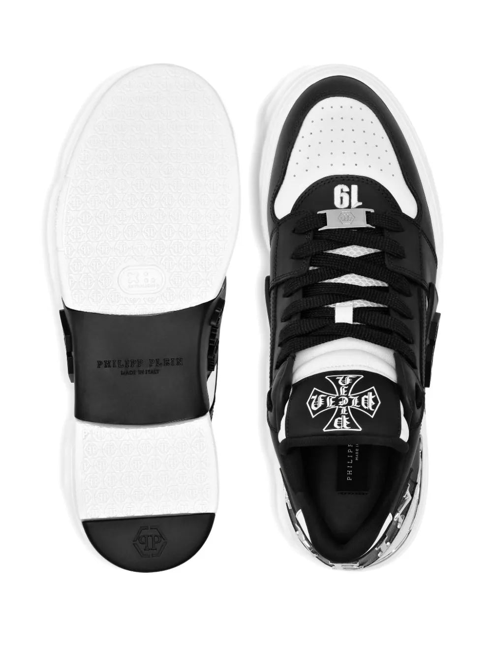 Philipp Plein Phantom Kicks Leather Sneakers