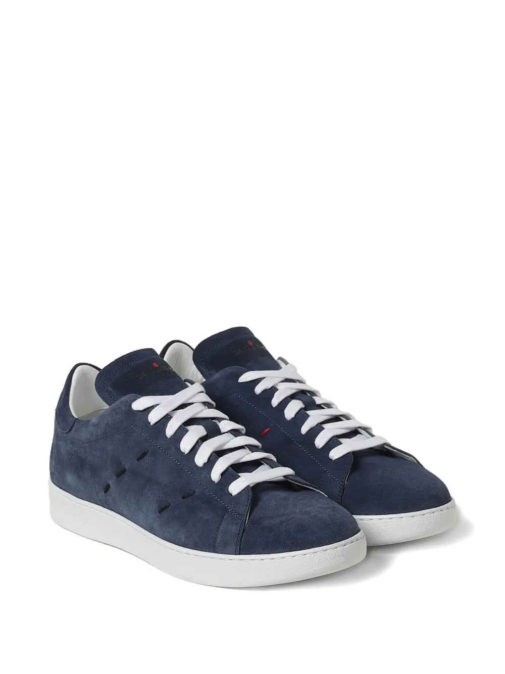 Kiton Perforated Calf Suede Sneakers