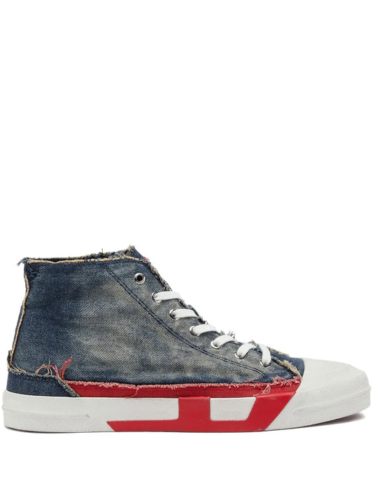 Diesel S-D-Verse Mid Ii Frayed Sneakers