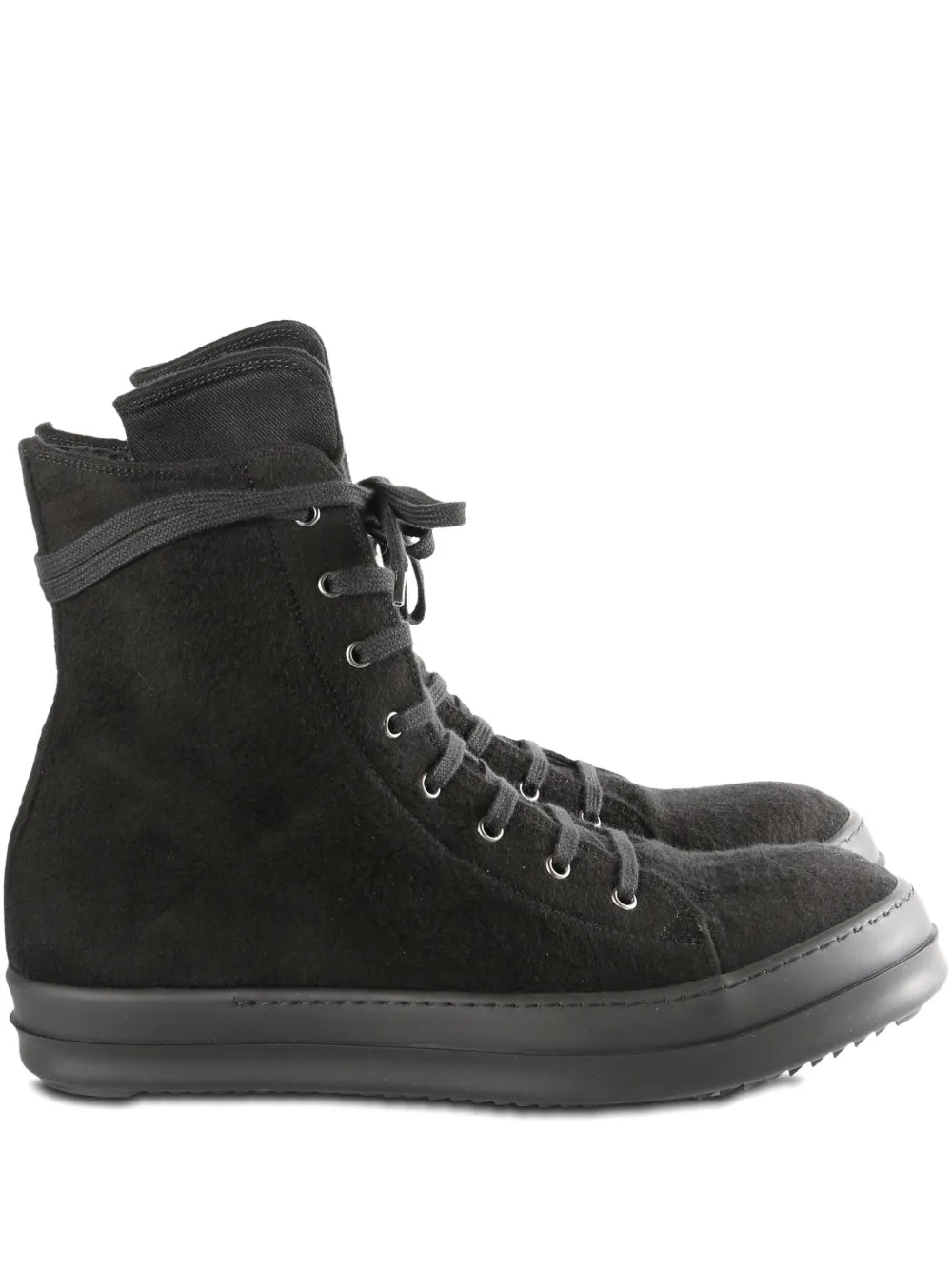 Rick Owens Drkshdw Brushed-Effect High-Top Sneakers