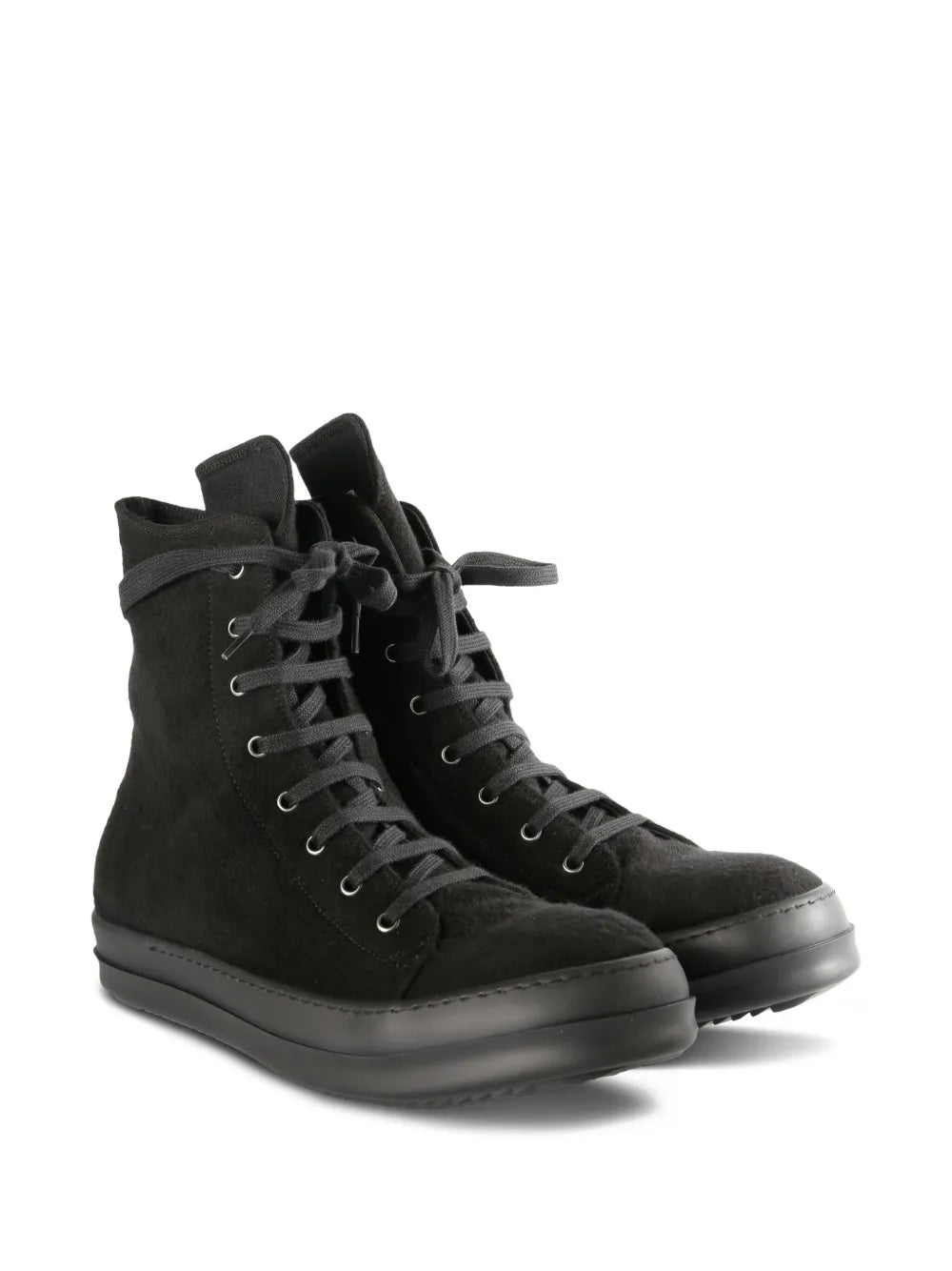 Rick Owens Drkshdw Brushed-Effect High-Top Sneakers