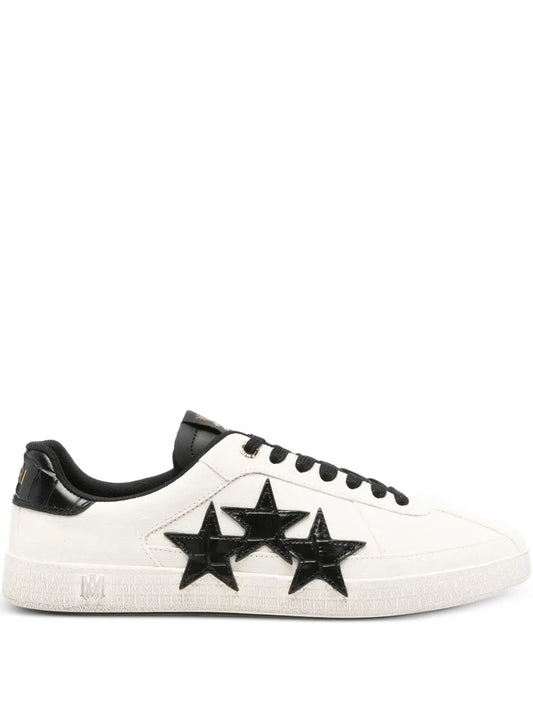 Amiri Star-Motif Leather Sneakers