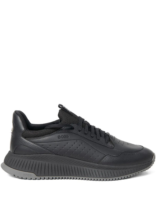 Boss Perforated Lace-Up Sneakers
