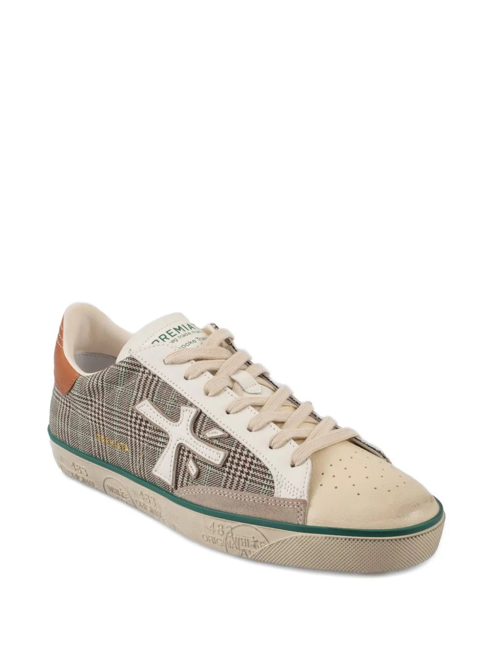 Premiata Steven 7710 Check Appliqu?Sneakers