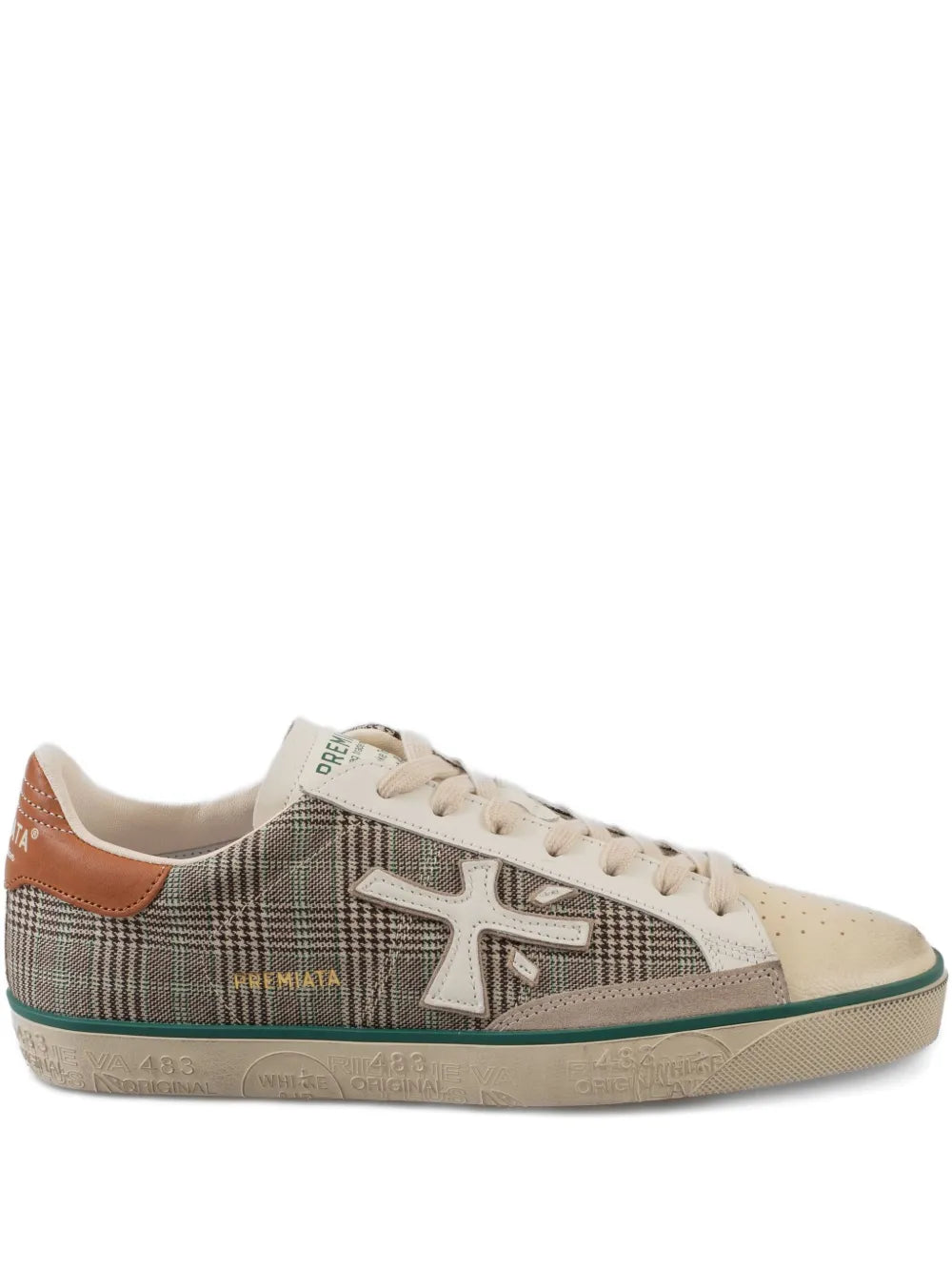 Premiata Steven 7710 Check Appliqu?Sneakers