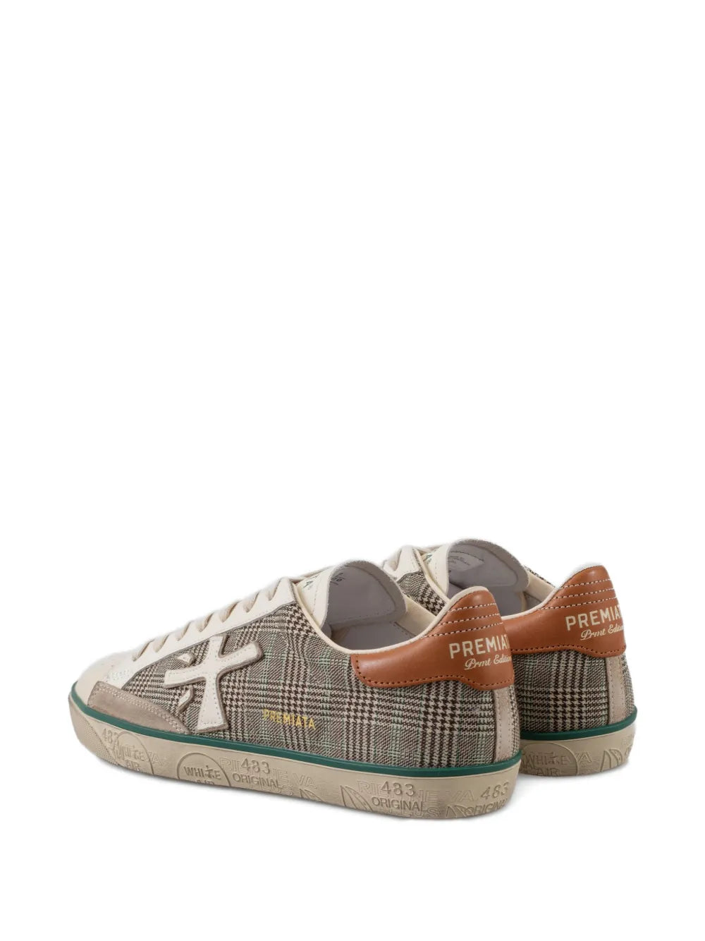 Premiata Steven 7710 Check Appliqu?Sneakers