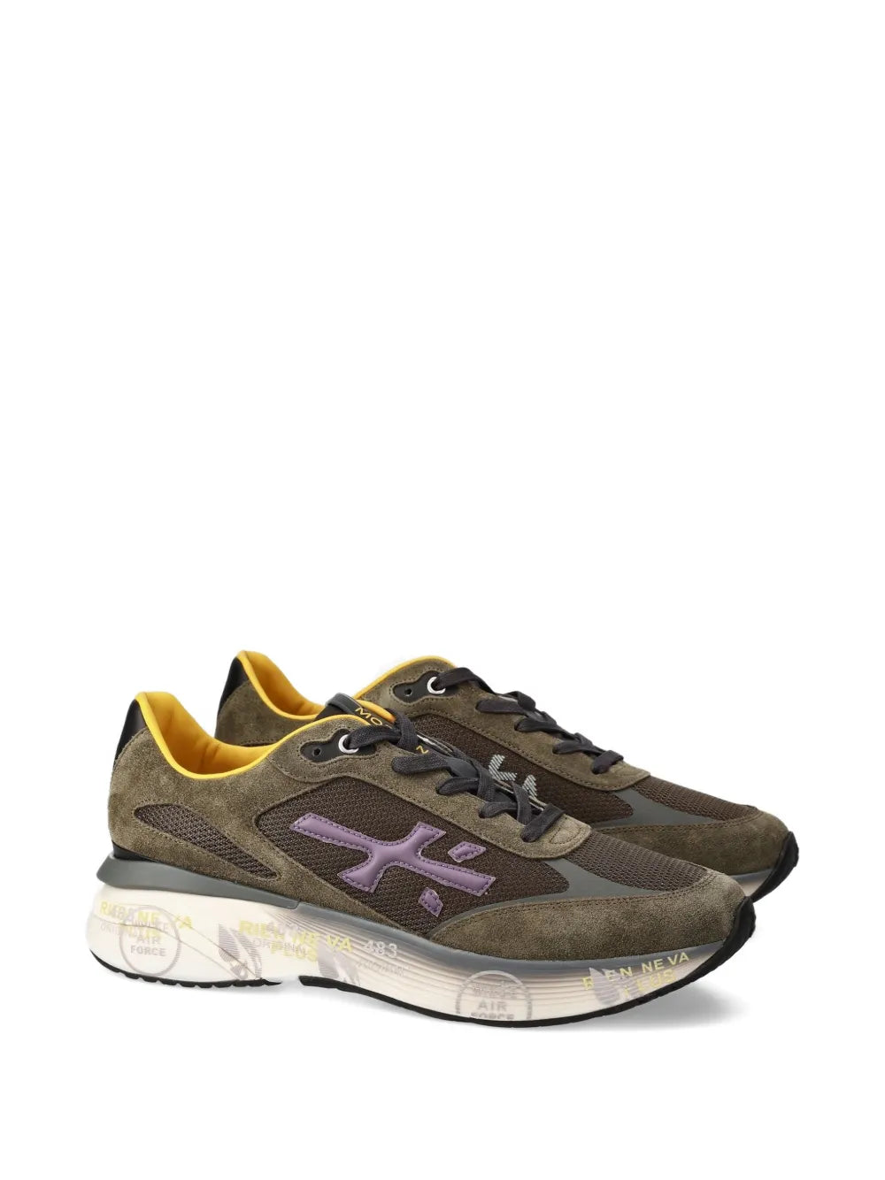 Premiata Moerun 7771 Logo Platform Sneakers