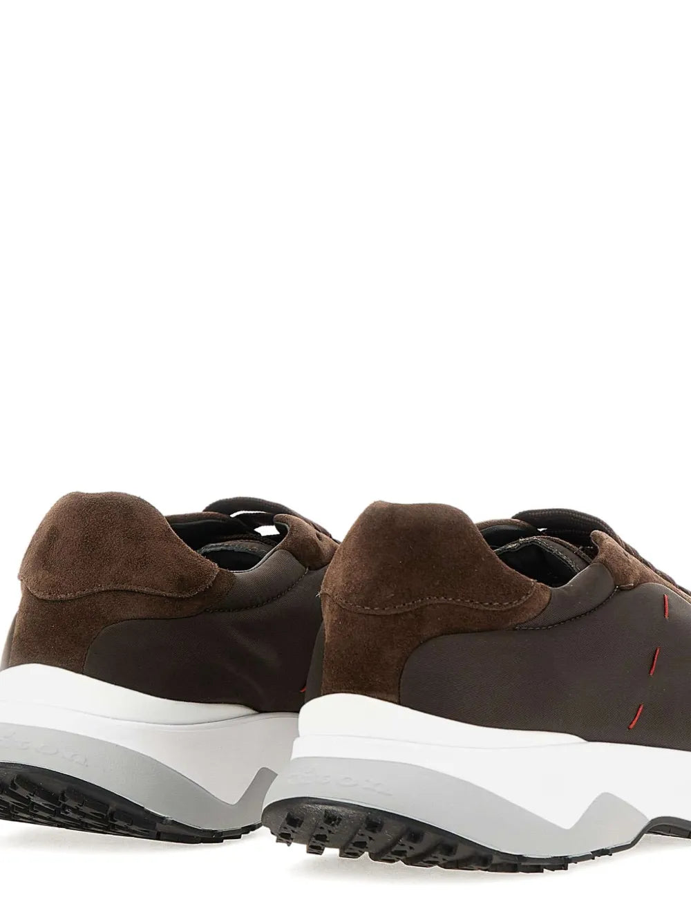 Kiton Lace-Up Suede Sneakers