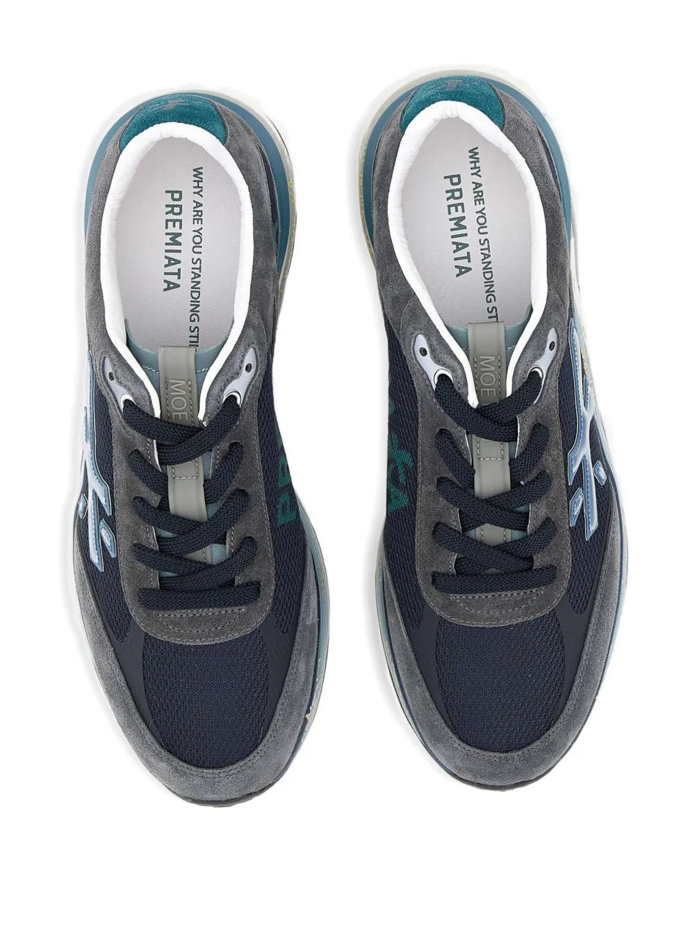 Premiata Logo Heel Trainers