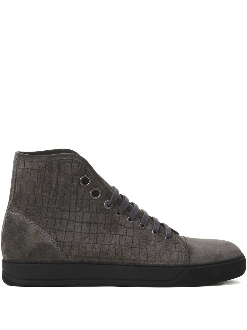 Lanvin Textured High-Top Sneakers
