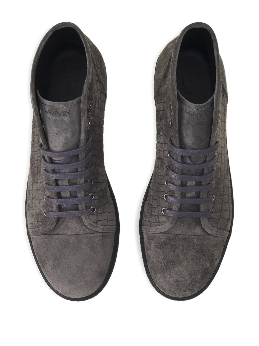 Lanvin Textured High-Top Sneakers