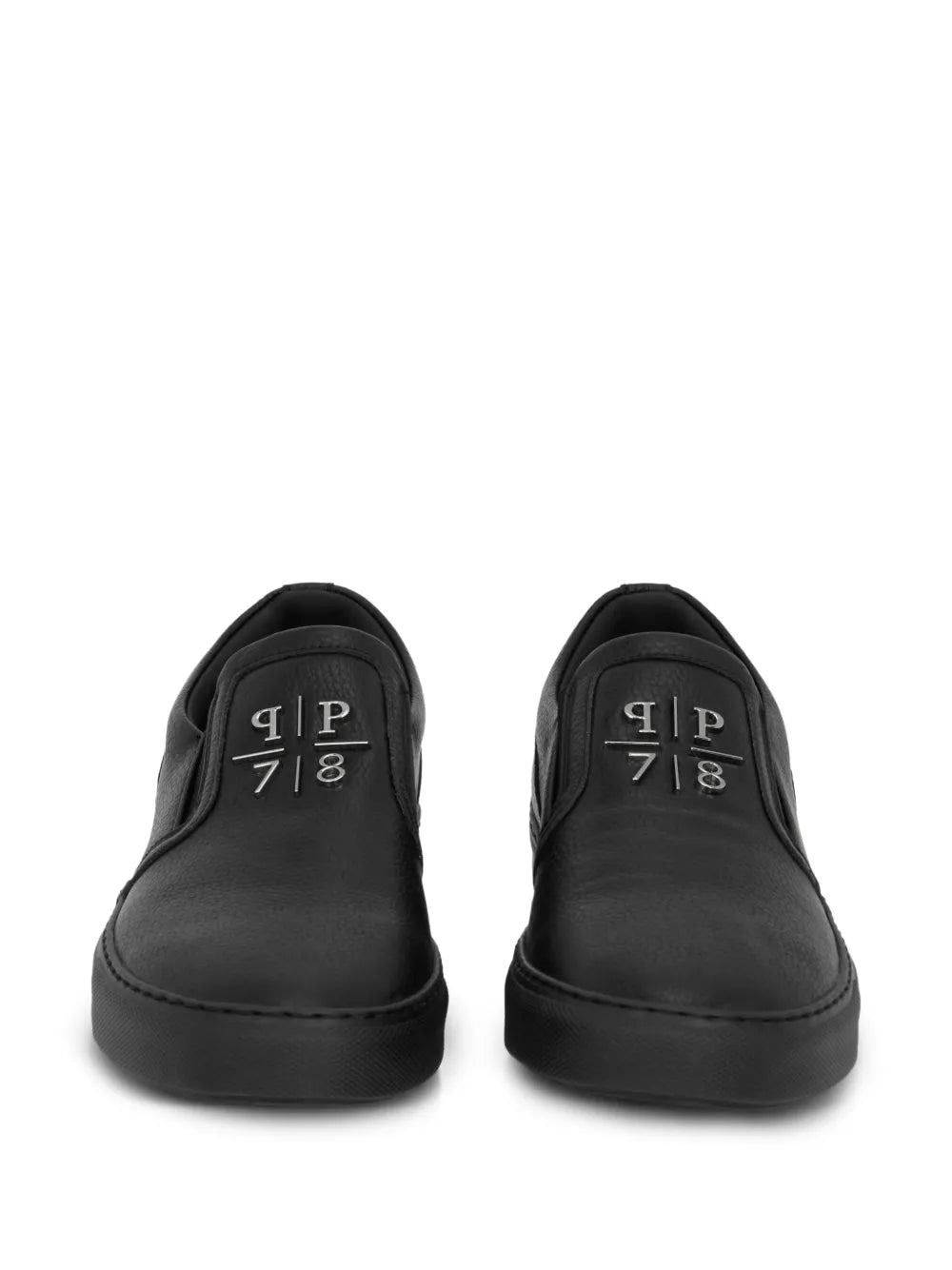 Philipp Plein Embossed-Leather Slip-On Sneakers