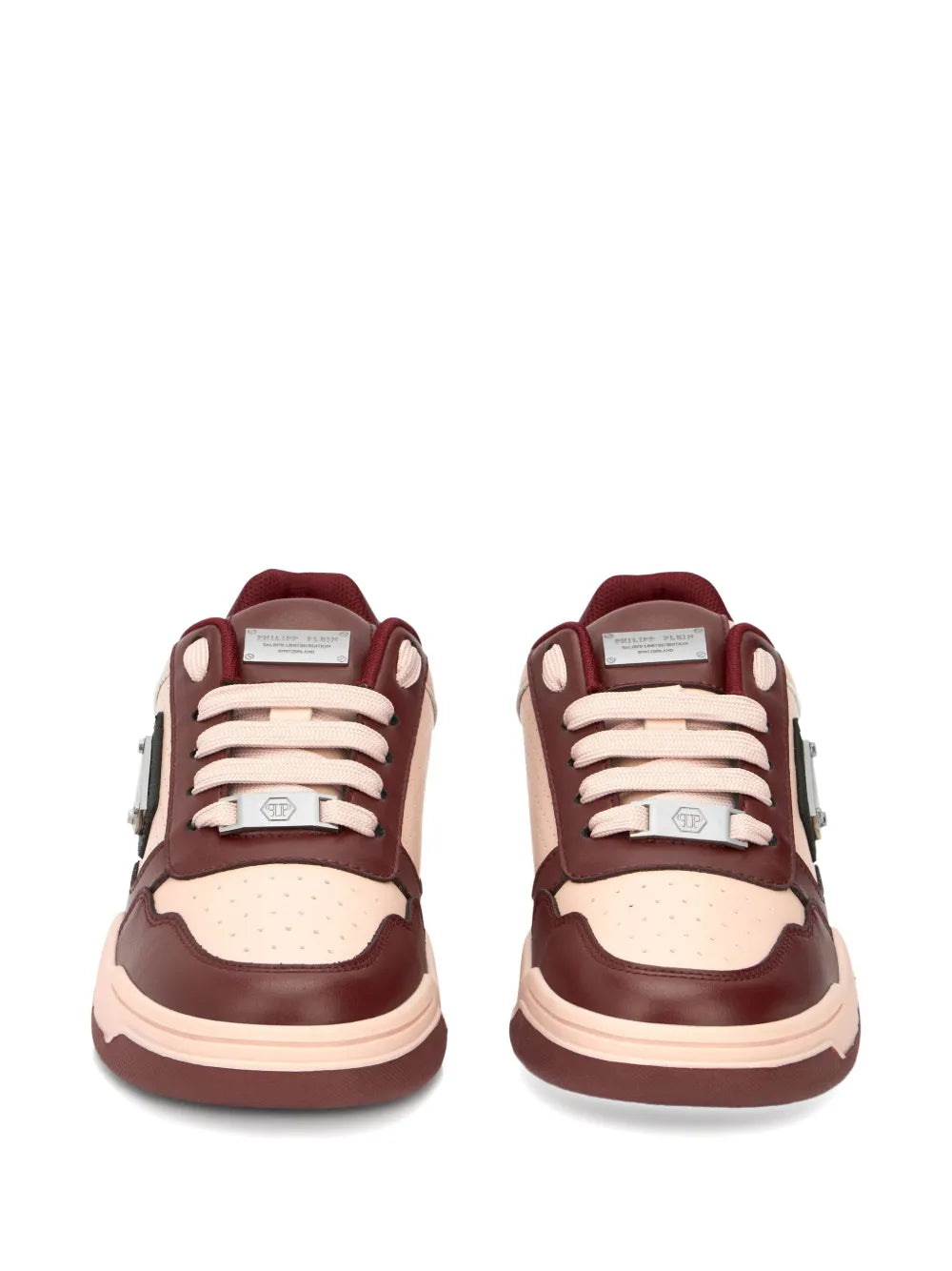 Philipp Plein X Street King Perforated Leather Low-Top Trainers