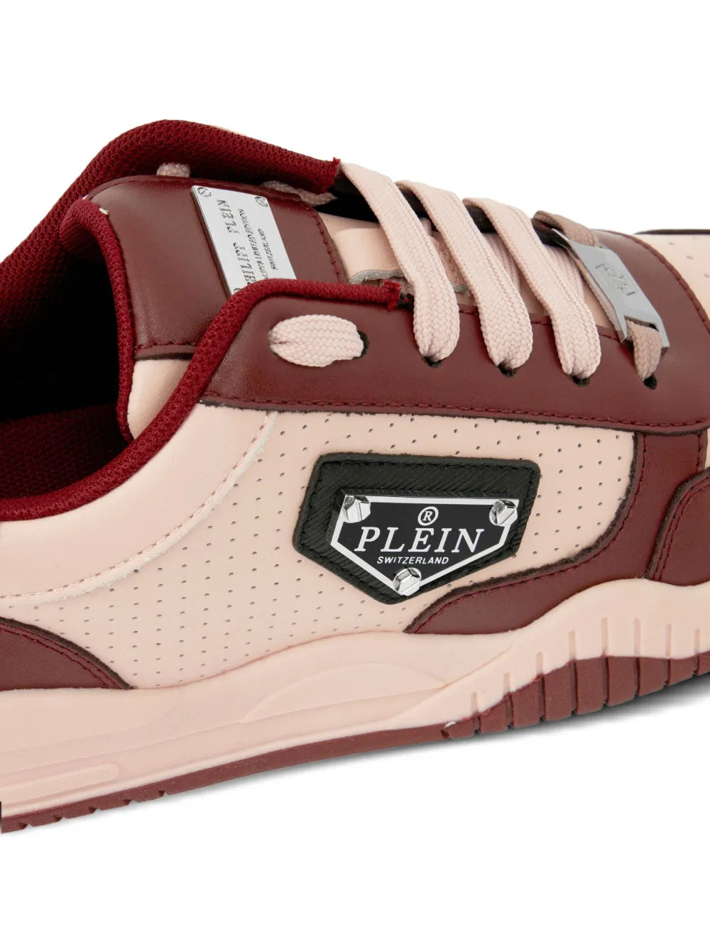 Philipp Plein X Street King Perforated Leather Low-Top Trainers