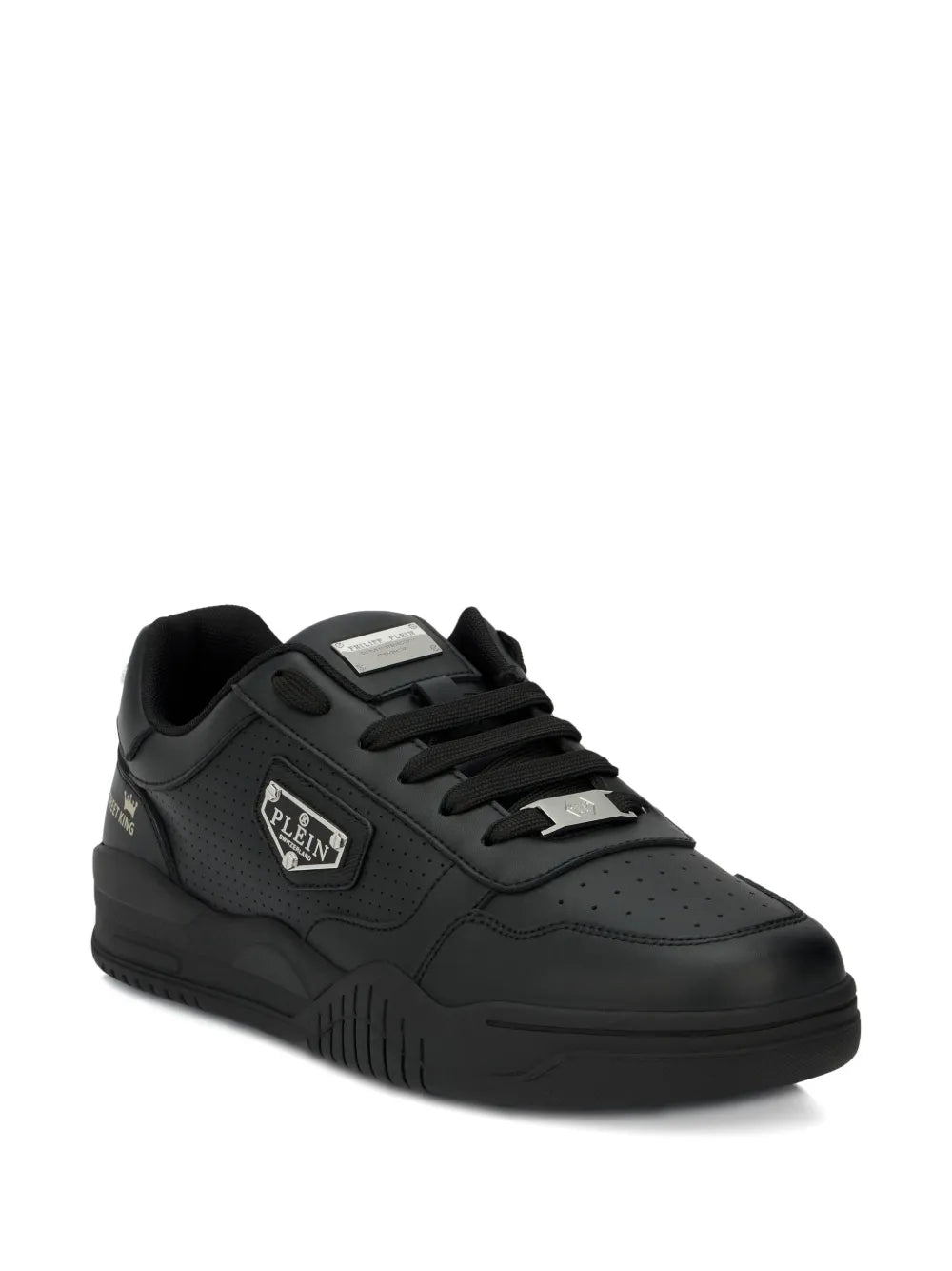 Philipp Plein Perforated Logo Plaque Trainers