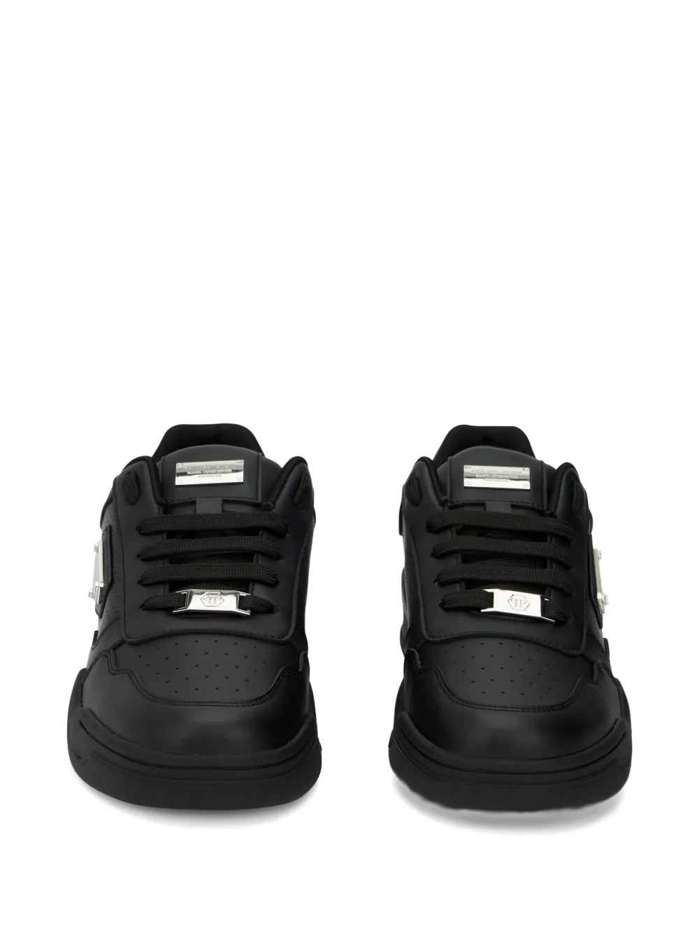 Philipp Plein Perforated Logo Plaque Trainers