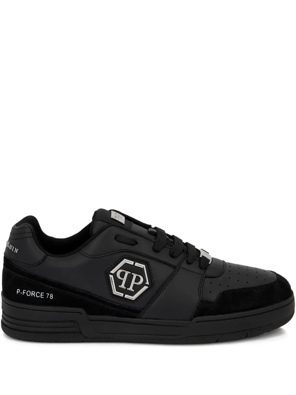 Philipp Plein X P-Force Leather Low-Top Trainers